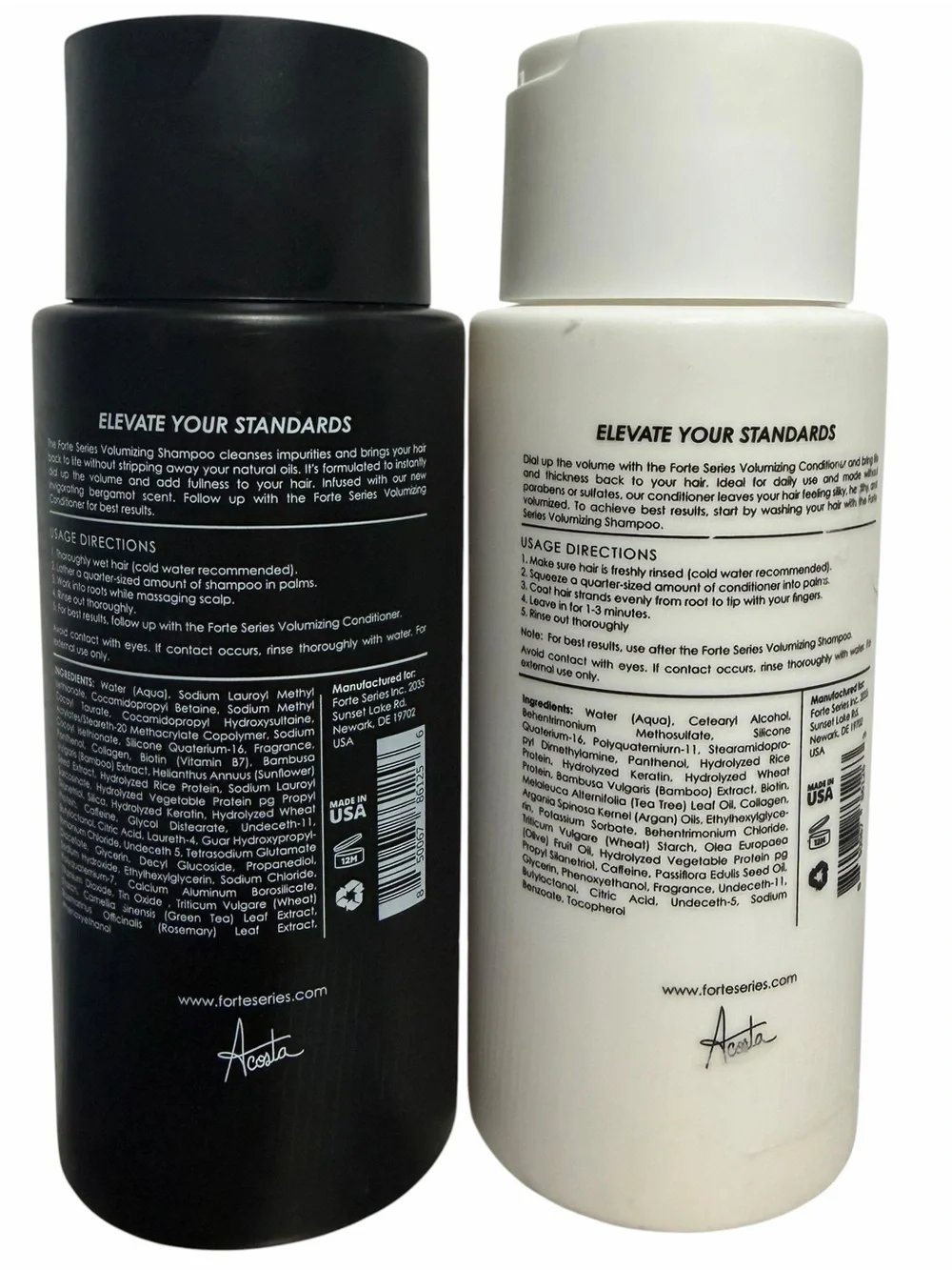 FORTE Series Volumizing Shampoo & Conditioner, 8.5 fl oz each ~ New